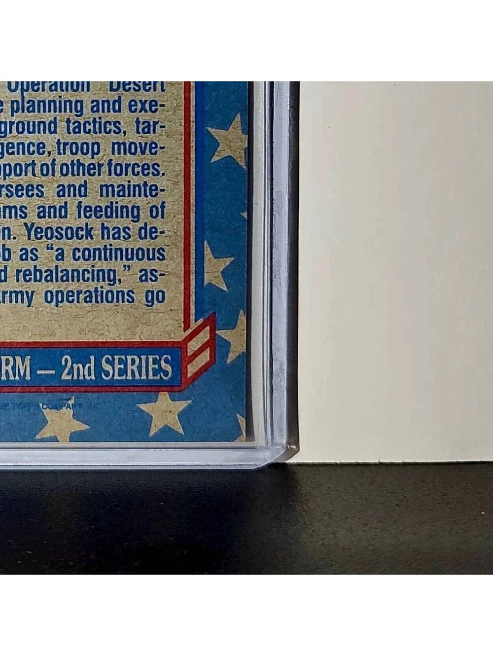 General John Yeosock 1991 Topps Desert Storm #161 Card - Picture 10 of 10